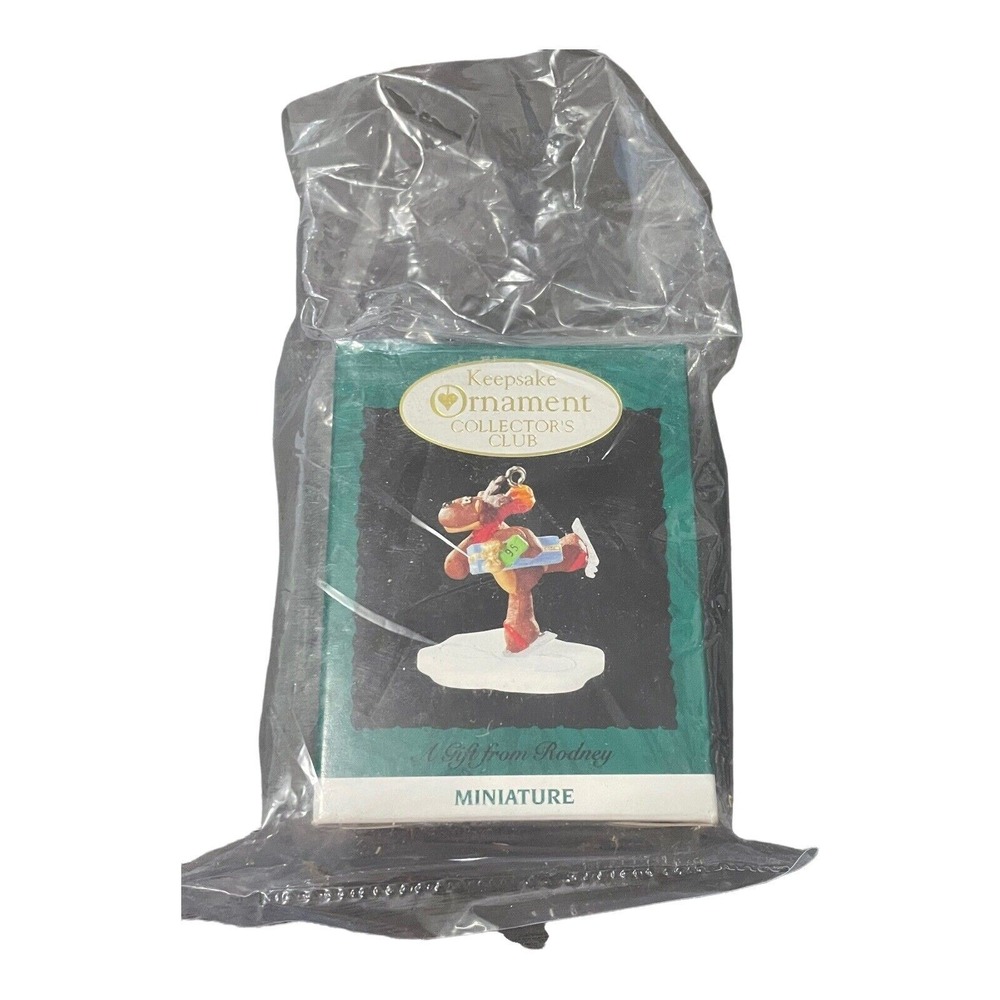 1995 Hallmark Keepsake Collectors Club Miniature Ornament A Gift From Rodney